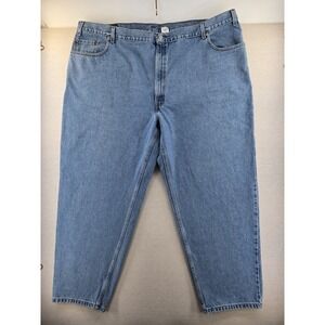 Levi's 560 Jeans Men's 52x30 Blue Denim Baggy Relaxed Fit Medium Wash Zip Fly